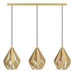 Eglo Lighting Indoor Pendants Carlton Pendant Light 3Lt in Gold Lights-For-You 43909N 9008606303281