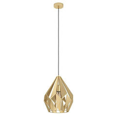 Eglo Lighting Indoor Pendants Carlton Pendant Light Medium in Gold Lights-For-You 43814N 9008606303274