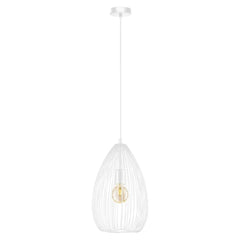 Eglo Lighting Indoor Pendants Clevedon Pendant Light Black, White Lights-For-You 205662 9008606271610