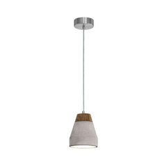 Eglo Lighting Indoor Pendants Gray / 1 Light Concrete Timber Pendant In 1 or 3 Light Lights-For-You 95525