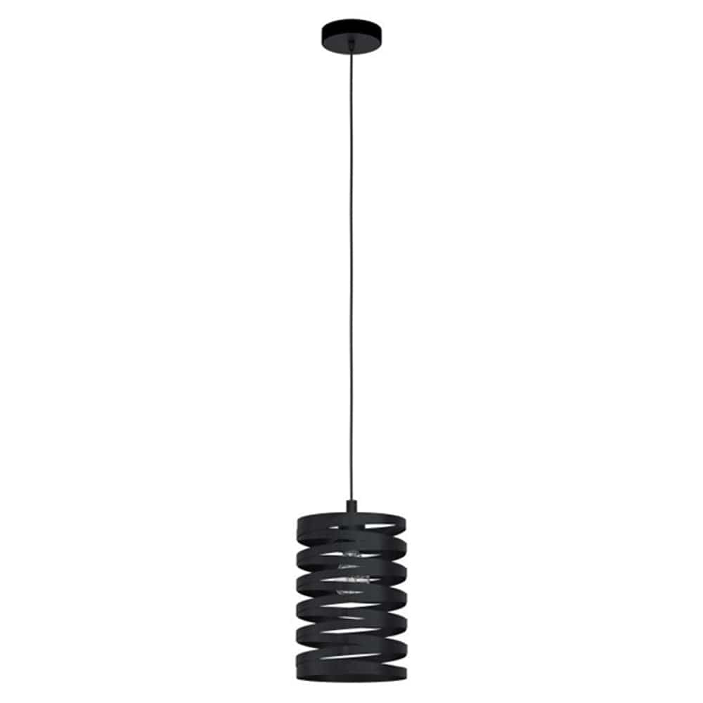 Eglo Lighting Indoor Pendants Cremella Pendant Light Small 1Lt in Black Lights-For-You 99346N 9008606230617