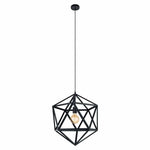 Eglo Lighting Indoor Pendants Embleton Pendent Light Large 1Lt Black Lights-For-You 49762N 9008606255948