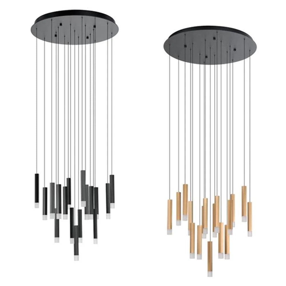 Eglo Lighting Indoor Pendants Estanerios LED Pendant Light 17Lt 51w Black, Brown Lights-For-You