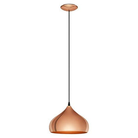 Eglo Lighting Indoor Pendants Hapton Copper Pendant Light 1Lt Lights-For-You 49449 9002759494490