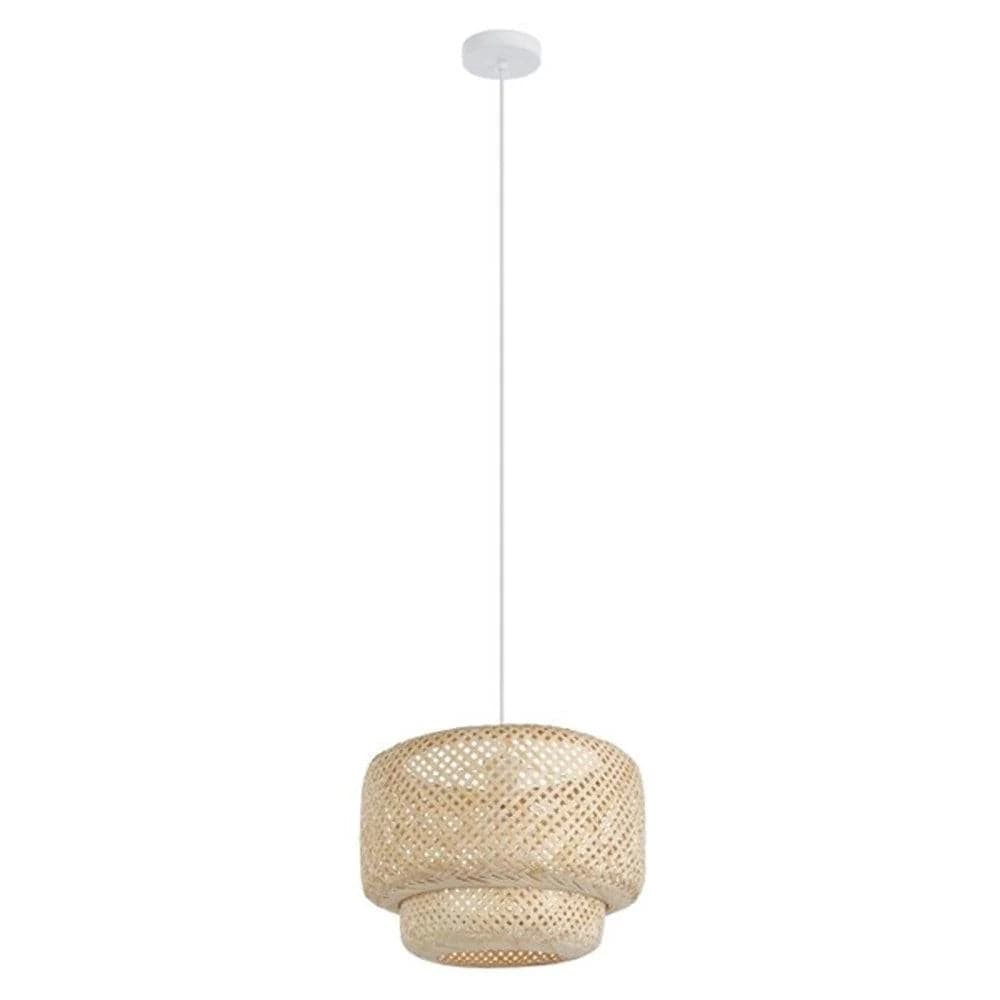 Eglo Lighting Indoor Pendants Hettonle Pendant Light White/Natural Lights-For-You 43868N