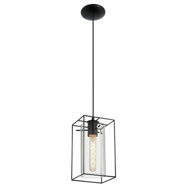 Eglo Lighting Indoor Pendants Loncino Cage Black Pendant Light Lights-For-You 49495 9002759494957