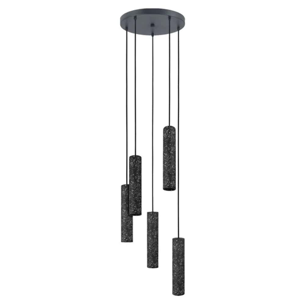 Eglo Lighting Indoor Pendants Mentalona Pendant Light 5Lt 25w in Anthracite Lights-For-You 205314 9008606238439