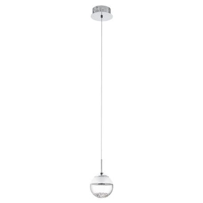 Eglo Lighting Indoor Pendants Montefio 1 Chrome LED Pendant Light Lights-For-You 93708 9002759937089