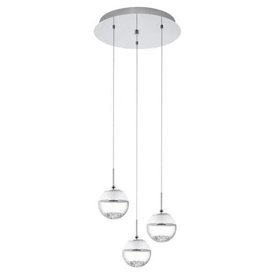 Eglo Lighting Indoor Pendants Montefio 1 Chrome LED Pendant Light Lights-For-You 93709 9002759937096
