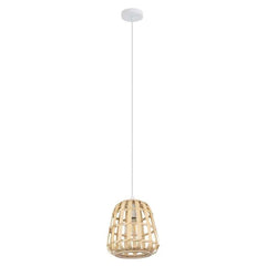 Eglo Lighting Indoor Pendants Montezuelo Pendant Light Small White/Natural Lights-For-You 390152N