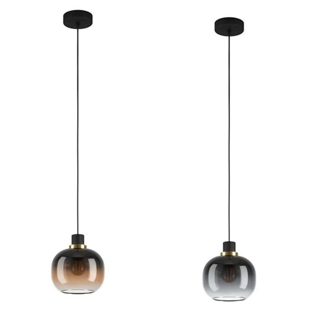 Eglo Lighting Indoor Pendants Oilella Pendant Light Black/Brown, Black/Grey Lights-For-You