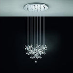 Eglo Lighting Indoor Pendants Pianopoli Crystal Chrome LED Lights-For-You
