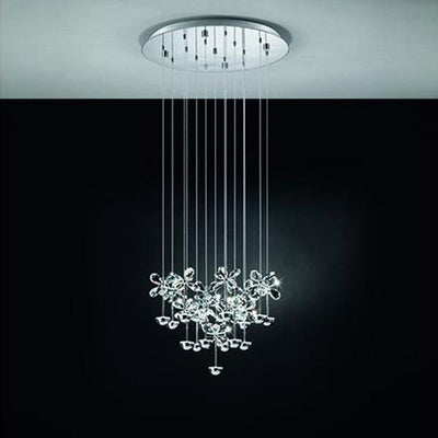 Eglo Lighting Indoor Pendants Pianopoli Crystal Chrome LED Lights-For-You