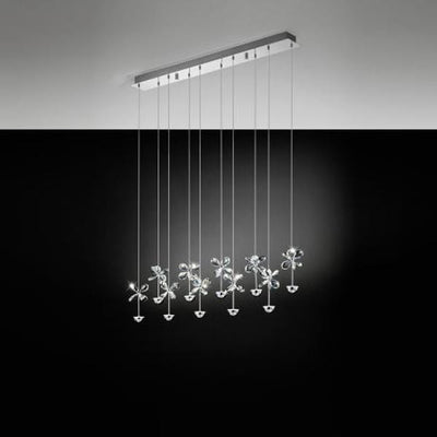 Eglo Lighting Indoor Pendants Pianopoli Crystal Chrome LED Lights-For-You