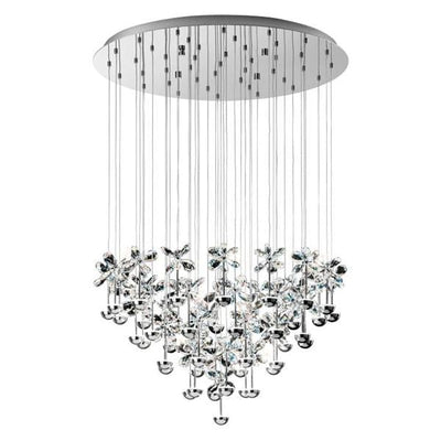 Eglo Lighting Indoor Pendants Pianopoli Crystal Chrome LED Lights-For-You 93661 9002759936617