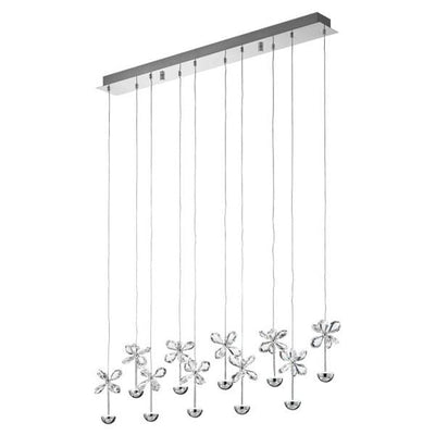 Eglo Lighting Indoor Pendants Pianopoli Crystal Chrome LED Lights-For-You 93663 9002759936631