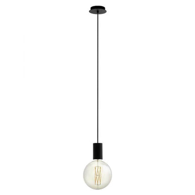Eglo Lighting Indoor Pendants Pozueta Pendant Light 1Lt in Black Lights-For-You 98661N 9008606230266