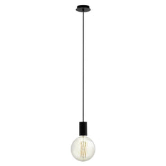 Eglo Lighting Indoor Pendants Pozueta Pendant Light 1Lt in Black Lights-For-You 98661N 9008606230266