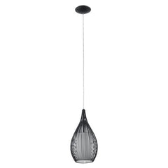Eglo Lighting Indoor Pendants Black Razoni Modern Pendant Light 1Lt Lights-For-You 92252