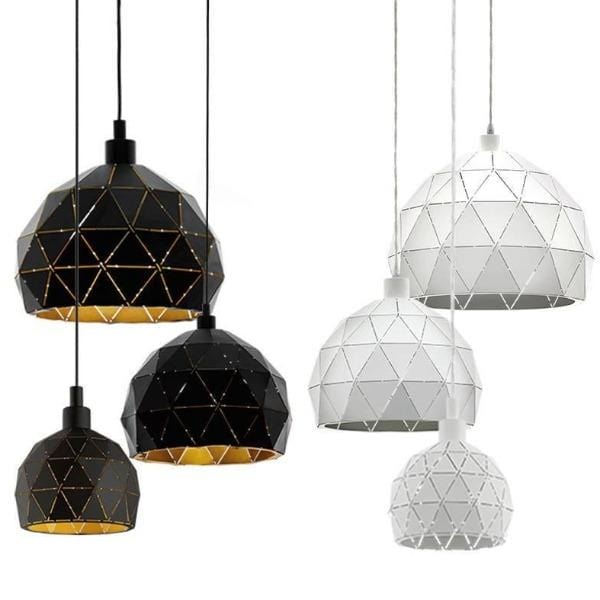 Eglo Lighting Indoor Pendants Roccaforte Pendant Light in Black or White