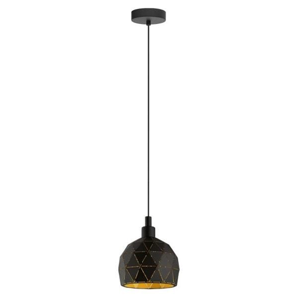 Eglo Lighting Indoor Pendants Roccaforte Pendant Light in Black or White Lights-For-You 33345N 9008606210268