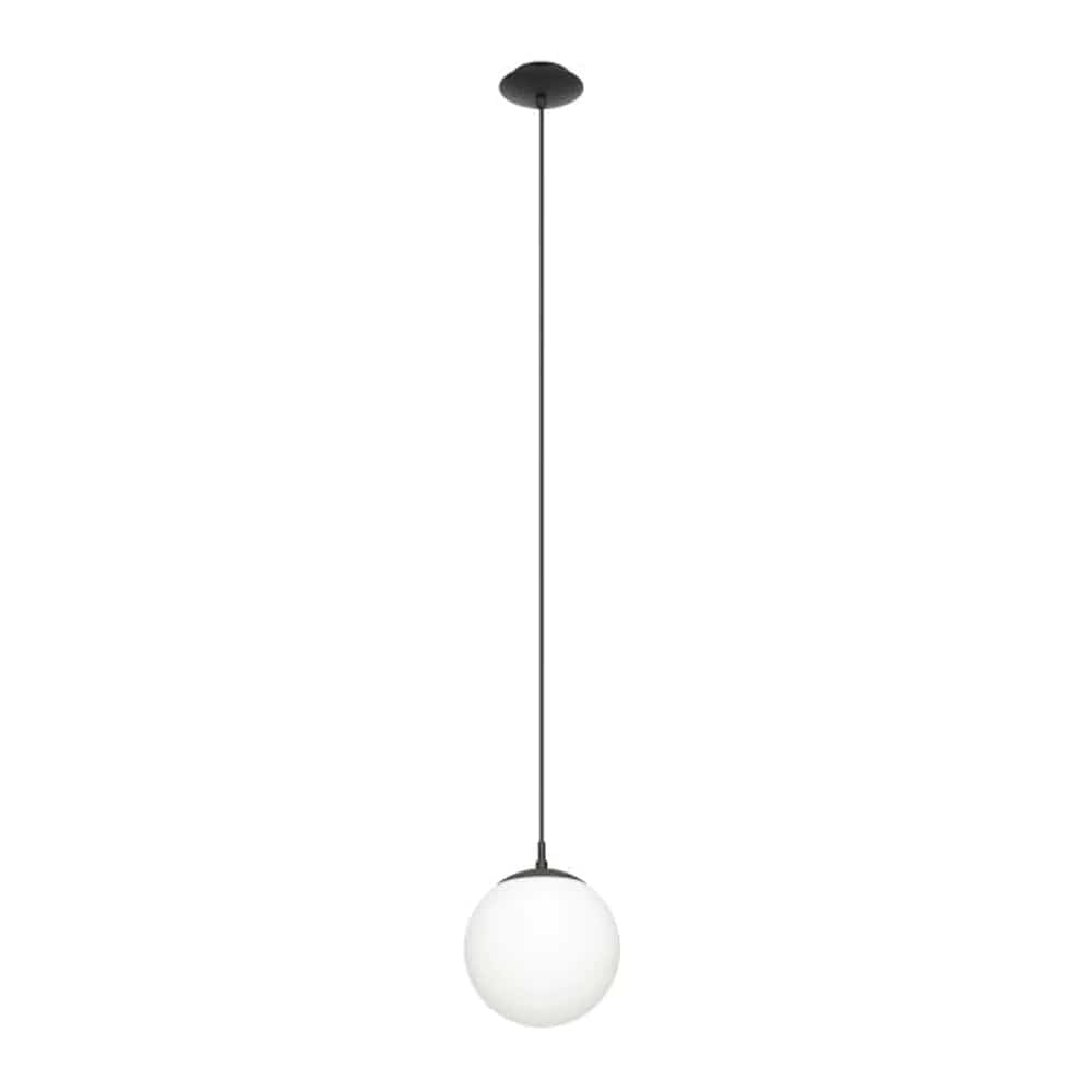 Eglo Lighting Indoor Pendants Black/Opal Rondo Pendant Light (200mm) Lights-For-You 205008