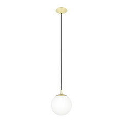 Eglo Lighting Indoor Pendants Brass Matt/Opal Rondo Pendant Light (200mm) Lights-For-You 205012