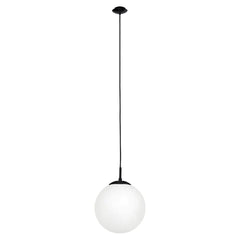 Eglo Lighting Indoor Pendants Black/Opal Rondo Pendant Light (300mm) 205011