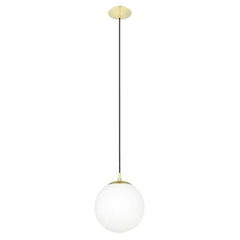 Eglo Lighting Indoor Pendants Brass Matt/Opal Rondo Pendant Light (300mm) 205014