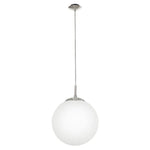 Eglo Lighting Indoor Pendants Rondo Pendant Light in Satin Nickel Lights-For-You 85263N 9008606220076