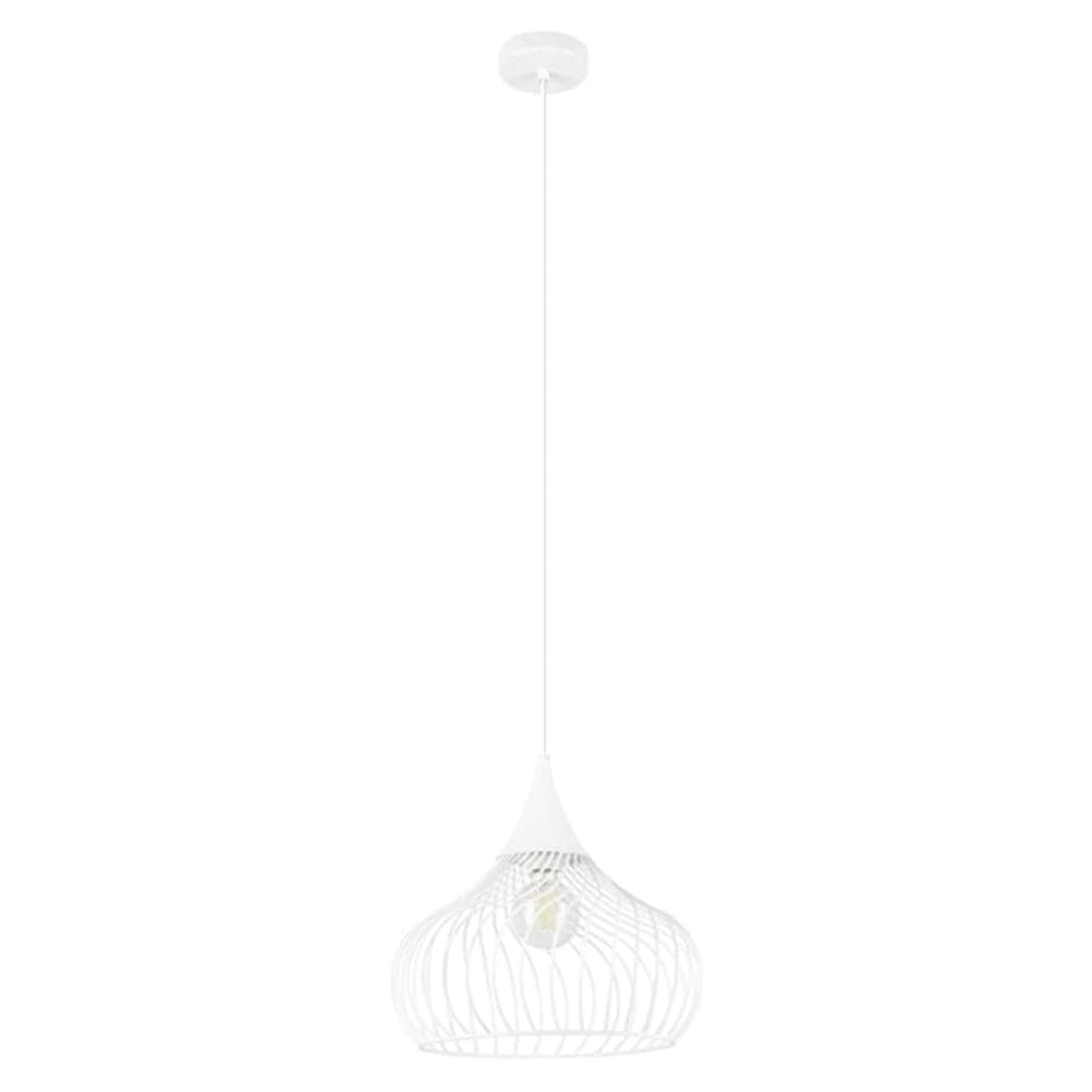 Eglo Lighting Indoor Pendants Staverton Pendant Light 1Lt in White Lights-For-You 205158N 9008606230594