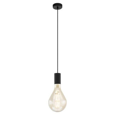 Eglo Lighting Indoor Pendants Tavistock Pendant Light 1Lt in Black Lights-For-You 49074N 9008606209941