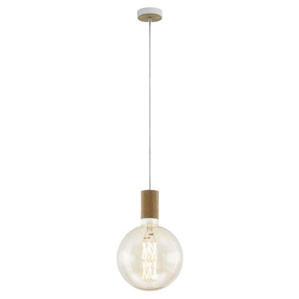 Eglo Lighting Indoor Pendants Tavistock Pendant Light 1Lt in Oak Lights-For-You 49071N 9008606209934