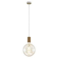 Eglo Lighting Indoor Pendants Tavistock Pendant Light 1Lt in Oak Lights-For-You 49071N 9008606209934