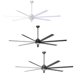 Eglo Lighting Lighting 100" Tourbillion DC Ceiling Fan White, Black, Titanium 2061860X Eglo Lighting Lights-For-You