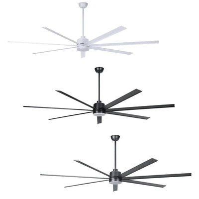 Eglo Lighting Lighting 100" Tourbillion DC Ceiling Fan White, Black, Titanium 2061860X Eglo Lighting Lights-For-You