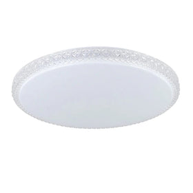 Eglo Lighting Lighting Delilah LED Oyster Light 36w in Opal White w/ Crystal Effect Lights-For-You 205671