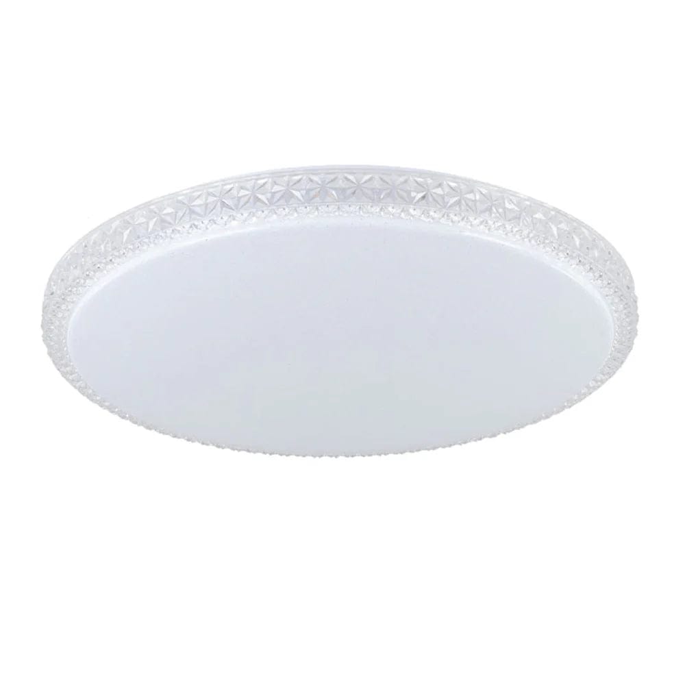Eglo Lighting Lighting Delilah LED Oyster Light 36w in Opal White w/ Crystal Effect Lights-For-You 205671