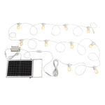 Eglo Lighting Lighting Festoon 2 Solar Kit 10Lt 2700k, Multi-Colour in Black, White Lights-For-You 205892N