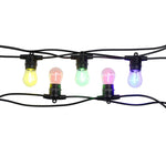 Eglo Lighting Lighting Festoon 2 Solar Kit 10Lt 2700k, Multi-Colour in Black, White Lights-For-You 205895N