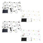 Eglo Lighting Lighting Festoon 2 Solar Kit 10Lt 2700k, Multi-Colour in Black, White Lights-For-You