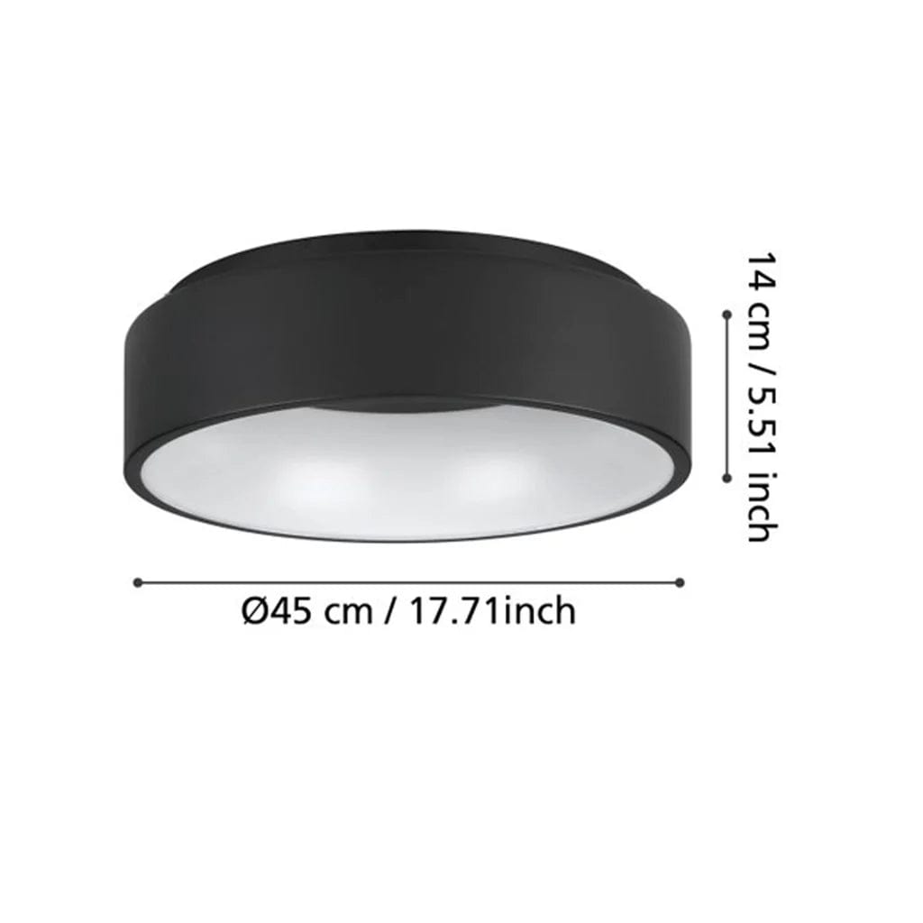 Eglo Lighting Lighting Marghera LED Ceiling Light 25w Black, White Lights-For-You