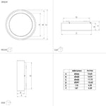 Eglo Lighting Lighting Marghera LED Ceiling Light 25w Black, White Lights-For-You