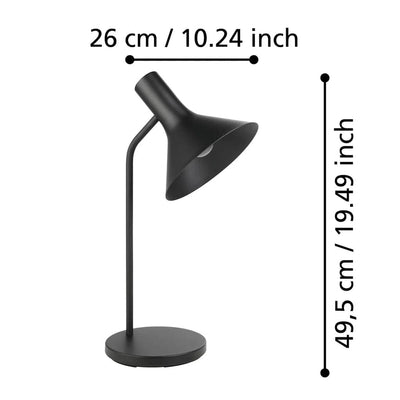 Eglo Lighting Lighting Morescana Table Lamp Black 390221N Eglo Lighting Lights-For-You 390221N