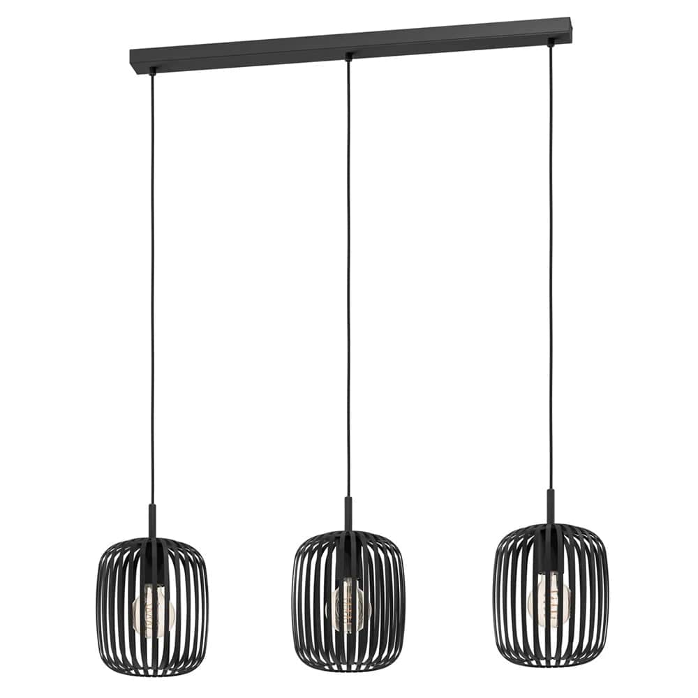 Eglo Lighting Lighting Romazzina Pendant Light 3 Light - Black or Sandy Lights-For-You