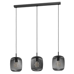 Eglo Lighting Lighting Romazzina Pendant Light 3 Light - Black or Sandy Lights-For-You