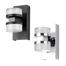 Eglo Lighting Lighting Romendo 2 Wall Light 10w in Black and Chrome Lights-For-You