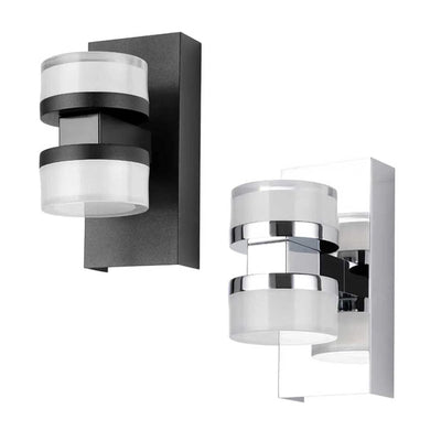 Eglo Lighting Lighting Romendo 2 Wall Light 10w in Black and Chrome Lights-For-You
