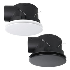 Eglo Lighting Lighting Samba Round Exhaust Fan in White or Black Lights-For-You
