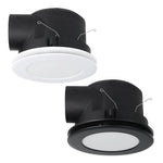 Eglo Lighting Lighting Samba Round Exhaust Fan in White or Black with Light Lights-For-You